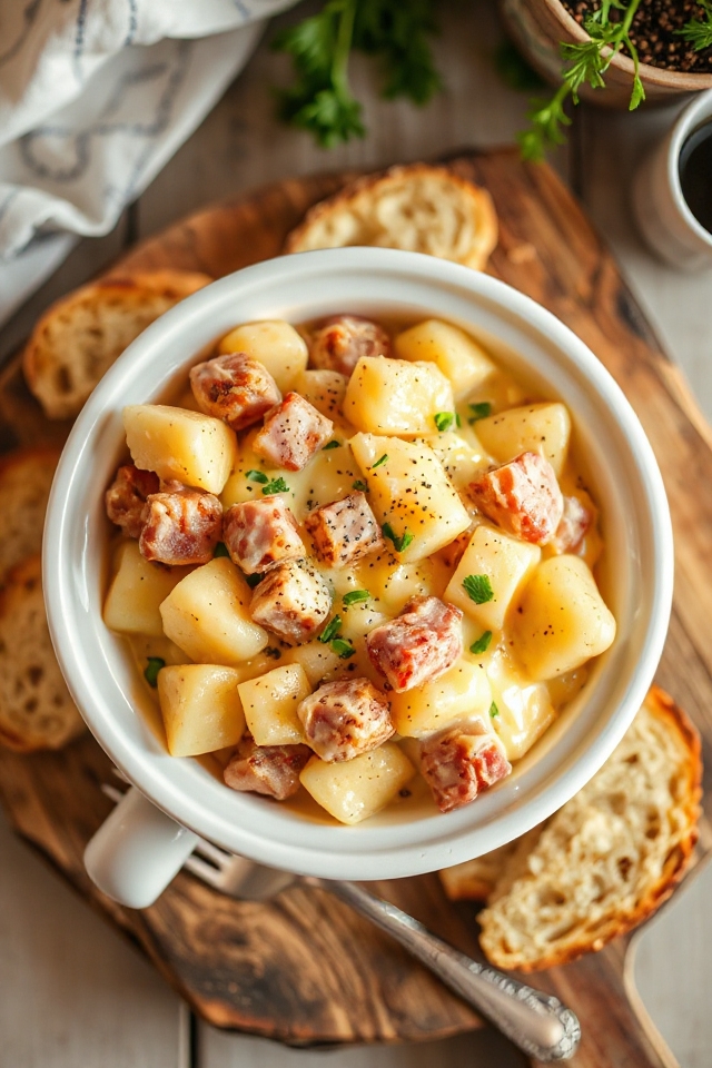 creamy ham and potatoes