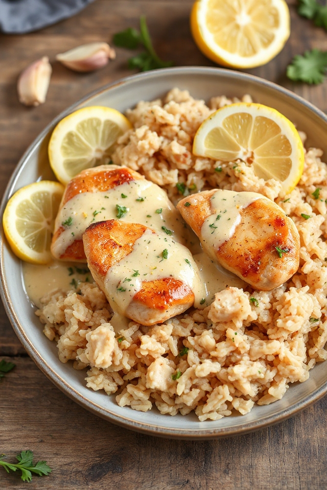 creamy lemon garlic chicken