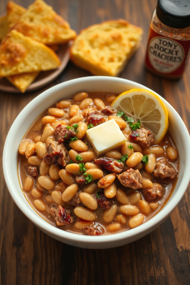 crockpot beans with pork