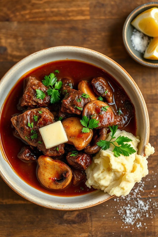 crockpot beef with mushrooms