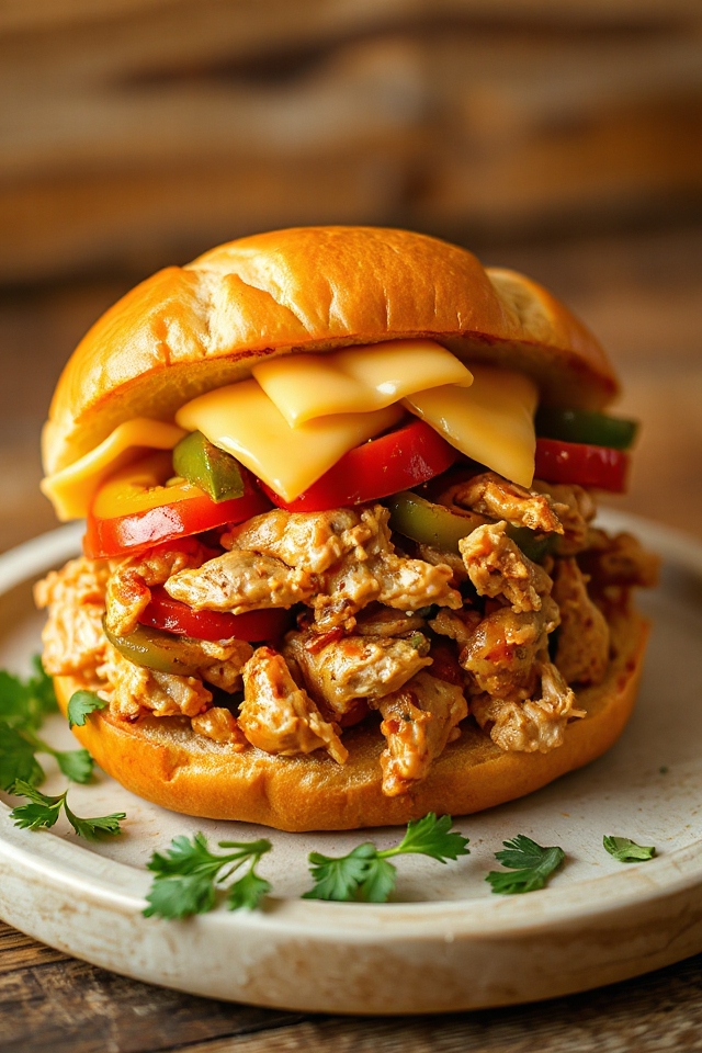 crockpot chicken cheesesteak recipe