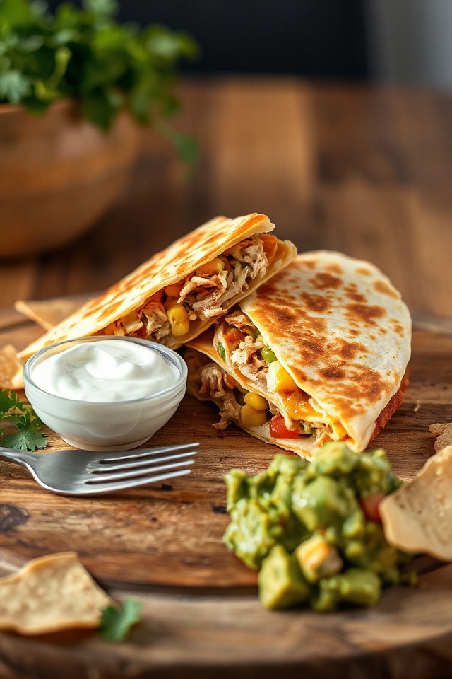 crockpot chicken quesadillas recipe