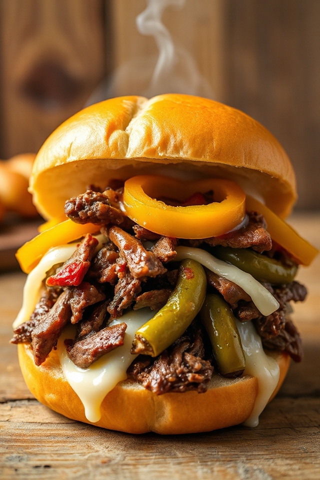 crockpot italian beef sandwich recipe
