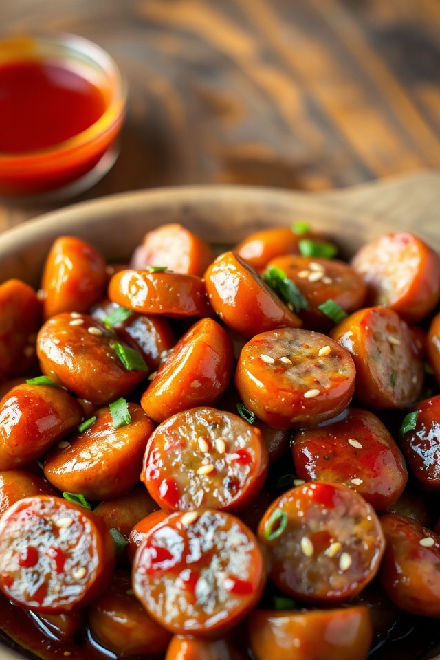 crockpot kielbasa with brown sugar