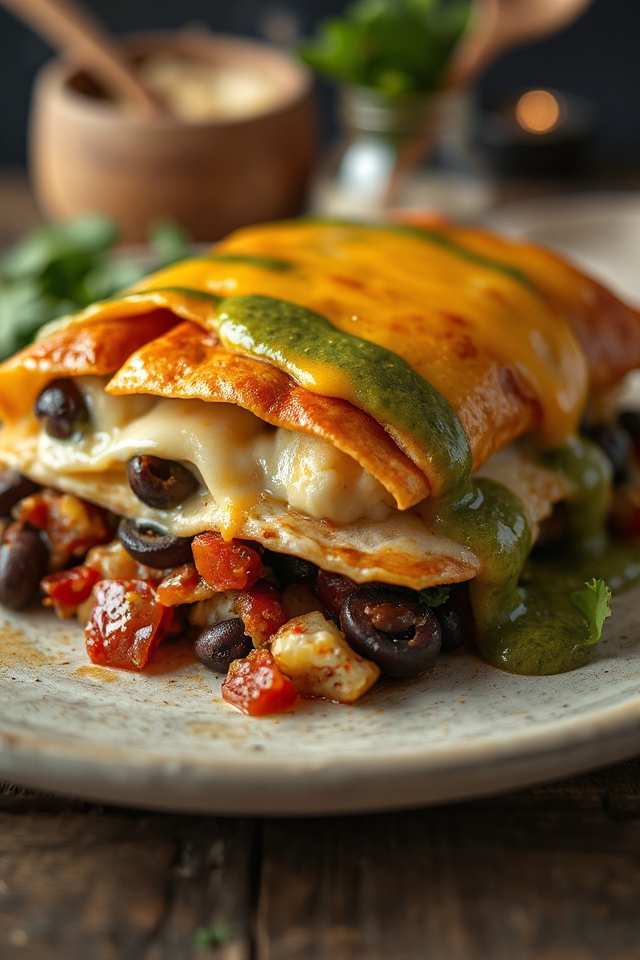crockpot layered enchilada delight
