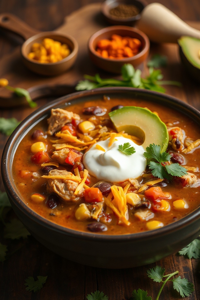 crockpot salsa chicken soup