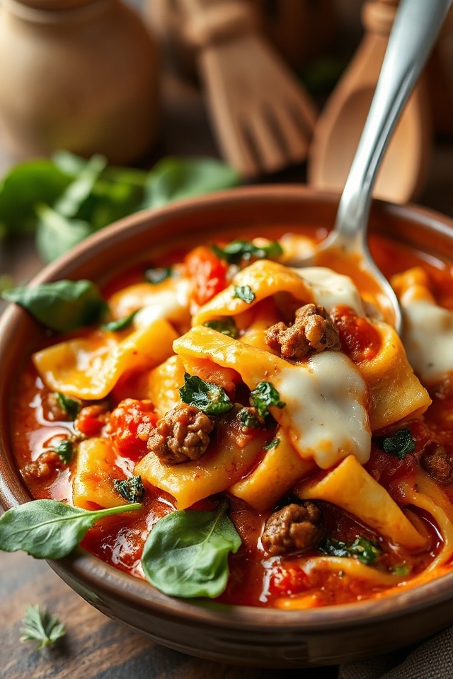 layered creamy lamb stew